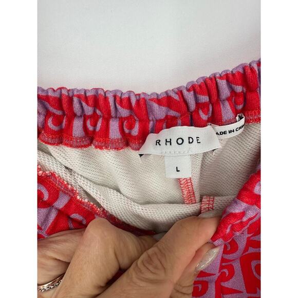 Rhode Track Cherry Monogram Shorts + Sweatshirt SET - Picture 11 of 13